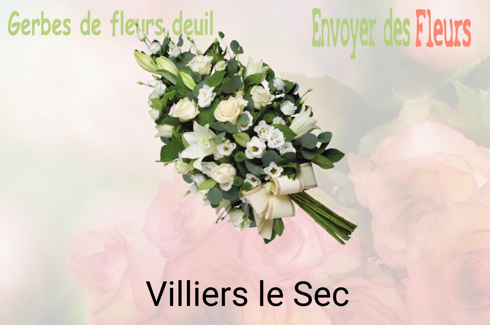 Gerbe de fleurs de deuil livrée à Villiers-le-Sec